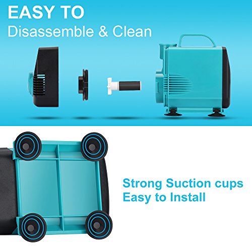 image for KEDSUM 550GPH Submersible Pump (2500L/H,55W), Ultra Quiet Water Pump w