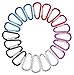 BCOCOB Aluminum D-Ring Locking Carabiner Keychain Spring Clip Lock Carabiner Hook Outdoor Camping Equipmengt for Outdoor, Camping, Fishing, Hiking, Traveling, Lock Buckle of 20 Pack