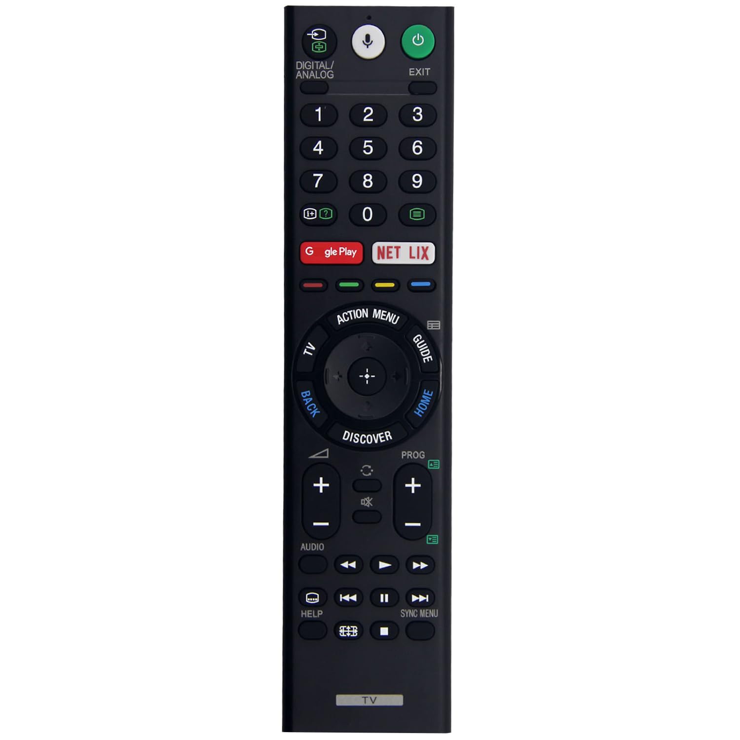 RMF-TX200P IR Remote Control Replacement for Sony Bravia TV KD-75X9000E KD-49X8000E KD-43X8000E KD-75X8500E KD-65X8500E KD-55X8500E KD-75X8500D KD-55X8500D KD-43X8000D KD-75X9400E KD-65X9300E