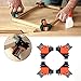 Luchuan Angle Clamps, 4PCS Right Angle Fixing Clip,Multi-function woodworking right angle clamp Adjustable Swing Corner Clamp, Corner Clip Fixer for Welding, Wood-Working, Drilling,Making Cabinets