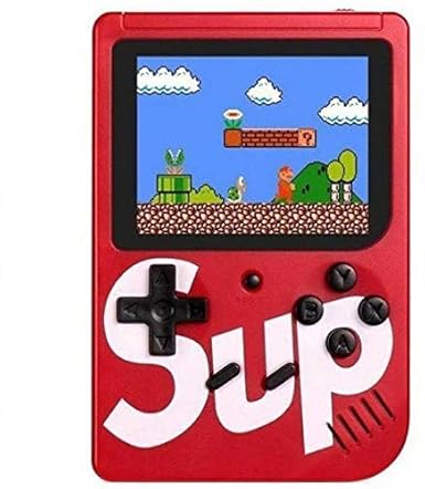 LUCRIA Sup Video Game With Battery Handheld Console Classic Retro Video Gaming Player Colourful LCD Screen USB Rechargeable Portable Game Console with 400 in 1 Classic