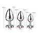 2018 New Style, 3 Pcs 3 Size Love Shaped Rose red Crystal Decoration Jewelry Design Smooth A_n_a_l B_UTT P_l_u_g Set, an_a_l Play for Women&Men