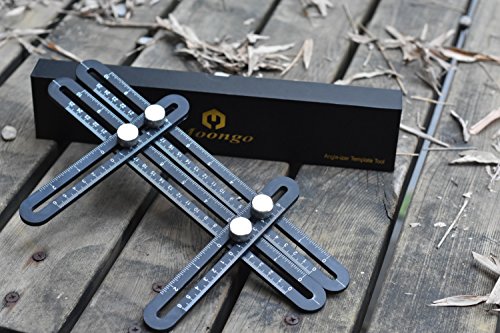 Multi Angle Measuring Ruler, Moongo Tool Premium Aluminum Alloy Ultimate 836 Template Tool/Layout Tool Measurement Unique Gifts Tools for Men, Handymen, Builders, Craftsmen, DIY-ers - Thumbnail 6