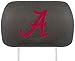 FANMATS 12607 Alabama Crimson Tide Embroidered Head Rest Cover Set - 2 Pieces