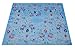 Full Embroidered Shabbat Challah Cover with Pomegranates in Blue 100% Organic Fabric Israel Judaica Gift