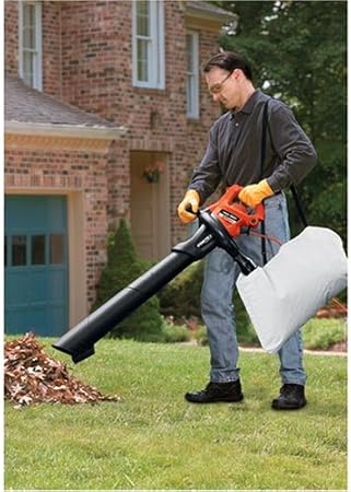 Black Decker Leaf Hog 12 Amp Electric Blower Vacuum Mulcher Bv4000 Lawn And Garden Blower Vacs Garden Outdoor Amazon Com