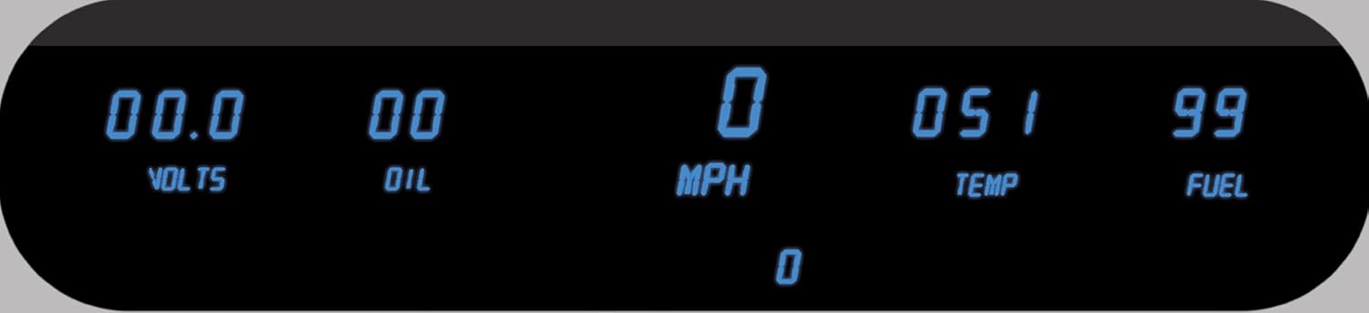 Intellitronix Digital 5 Gauge Dash Panel Kit (Universal) in Blue!