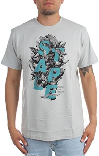 STAPLE FLOCK T-SHIRT (Large, Grey)