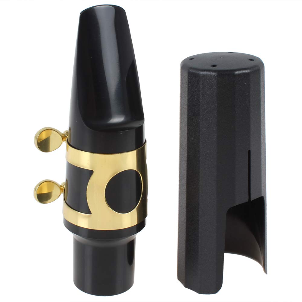 OriGlam Tenor Sax Saxophone Kit, Sax Mouthpiece ABS with Mouthpiece Cap Metal Buckle Reed Pads Cushions Musical Instruments Wind Instrument Accessories