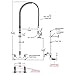 Aquaterior Double Handle Brass Pre-Rinse Commercial Wall-mount Faucet 12