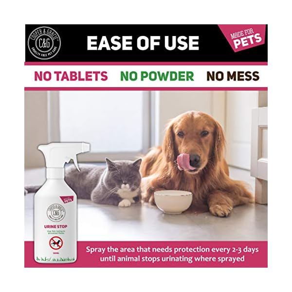 CG-Pets-Urine-Stop-Spray-for-Cat-and-Dog-Repellent-Stop-Cats-and-Dogs-Repeat-Marking-Indoors-and-Outdoors-100-Natural-Enzyme-Urine-Destroyer-500-ML C&G Pets Urine Stop Spray for Cat and Dog Repellent | Stop Cats and Dogs Repeat Marking Indoors and Outdoors | 100…