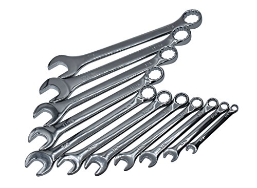 Texas Best Chrome Vanadium Steel Wrench Set | SAE & MM Sizes | Large Size Organizer Pouch Included (22 Pc) - Thumbnail 3
