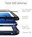 Spigen Hybrid 360 Designed for Samsung Galaxy S9 Plus Case (2018) Glass Screen Protector Included - Deep Sea Blue