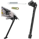 REARACE Dirt Bike Kickstand Side Stand Fit for KX250/KX450 Series | Motorcycle Foot Side Support, 6061 Aluminum Anodized, Large Footpad Prevents Sinking, Instructions Included