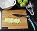 Bamboo Cutting Board by Vesper's Kitchen 2 Piece Set with Built in Stand holder, Large Wood Boards Organic and Antibacterial Antimicrobial Best for Chopping Carving Cheese or Serving the perfect gift: