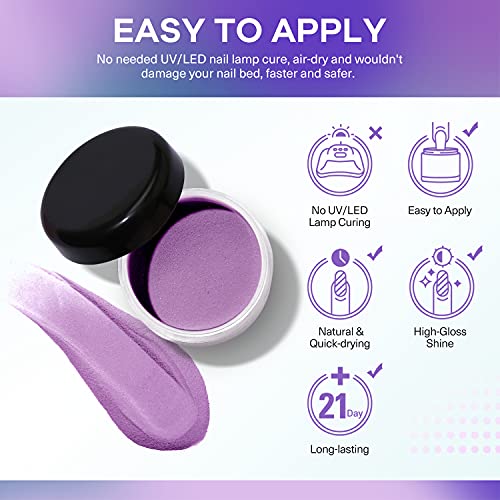 Dip Powder Nail Set 10 Colors AZUREBEAUTY Gold Glitter Dipping Powder