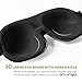 Eye Mask Sleeping Mask, UNIMI Wider 3D+ Contoured Blackout Eye Mask & Blindfold, No Pressure and Super Comfortable Sleep Mask, Eye Cover for Woman and Man(L)