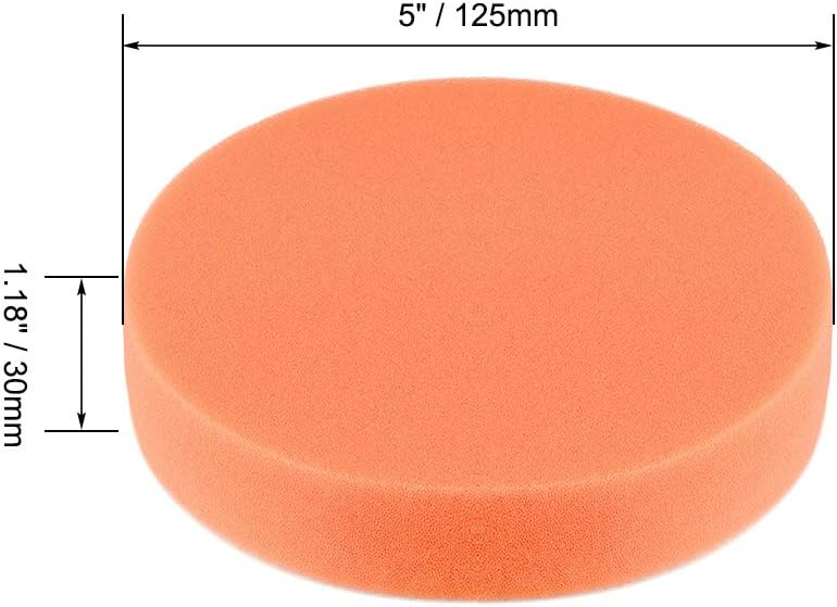 sourcing map 5" Foam Drill Polishing Pad Kit Sponge Pads for Waxing Sealing Glaze 5pcs - Image 3