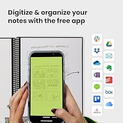 Rocketbook Core Reusable Spiral Notebook, Letter