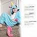 Emolly Fashion Kids Animal Unicorn Pajama Onesie - Soft and Comfortable with Pockets (4, Blue)