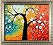 Diy oil painting, paint by number kit - Abstract tree 16x20 inch
