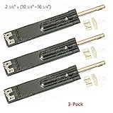 Hongso CBU001 (3-pack) Universal Extendable Char-Broil Porcelain Cast Iron Burner Replacement