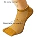 HONOW Men's No Show Tabi Socks, Split Toe Flip Flop Socks Low Cut Ankle Pack of 6