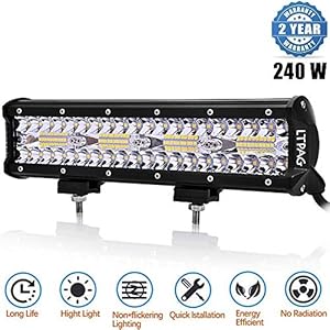 LED Offroad Werklamp,LTPAG 12 Inch 40000lm Werklampen LED Extra Verlichting Auto 12v 24v Achteruitrijlichten IP68…