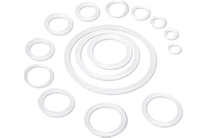 Litorange 580PCS Silicone 45A Universal Clear O-Ring Sealing Gasket Washer Seal Assortment Set (Better Than Rubber) for Plumbing, Automotive,General Repair 15 Size with Case