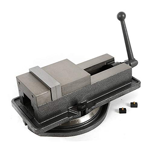 5" Milling Machine Lockdown Vise, 360° Swiveling Base High Clamping Power (US Shipping) - Thumbnail 6