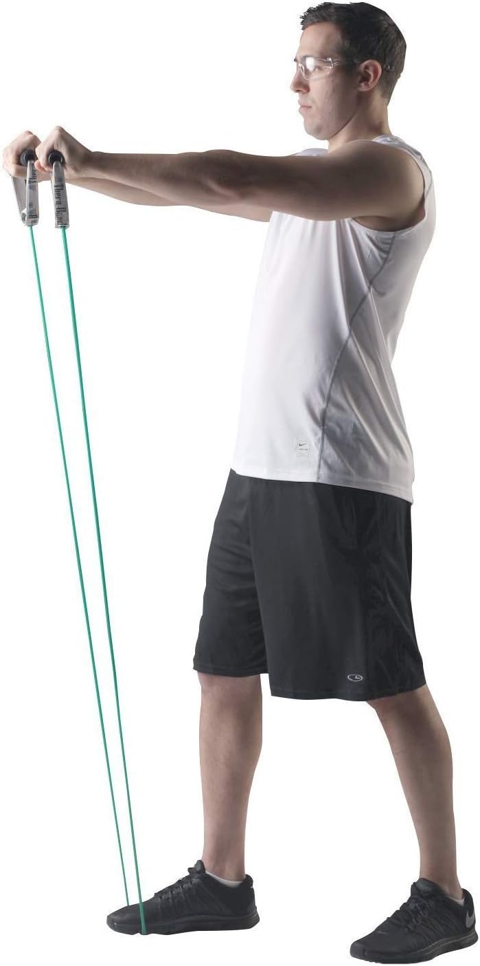 TheraBand Resistance Tubes, Professional Latex Elastic Tubing, Upper & Lower Body, Core Exercise, Physical Therapy, Lower Pilates, at-Home Workouts, Rehab : Industrial & Scientific