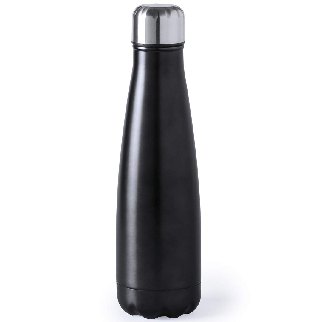 eBuy GB Flask Metal Water Stainless Steel Leakproof Reusable BPA Free Drinks Bottle, Black, 630ml,1336003