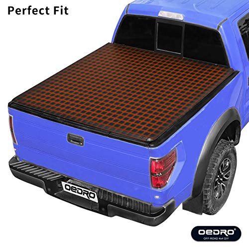 oEdRo Upgraded Soft TriFold Truck Bed Tonneau Cover Compatible for