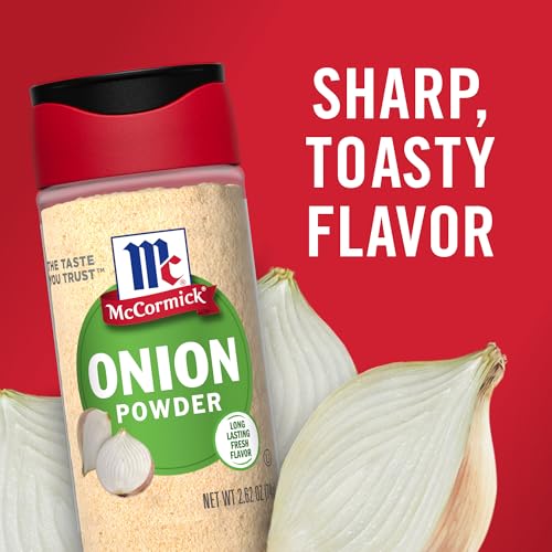 MCCORMICK ONION POWDER, NON GMO, MADE WITH FRESH, WHOLE, ONIONS, FOR BRINGING CONSISTENT ONION FLAVOR TO MEALS & RECIPES, 2.62 OZ