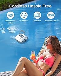 (2023 Premium) WYBOT Cordless Pool Vacuum with