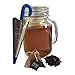 Umbrella Tea Infuser - Stainless Steel with Cute Tea Infuser Stand for Easy Storage & Display - Heat Resistant Silicone Handle (Blue Color)