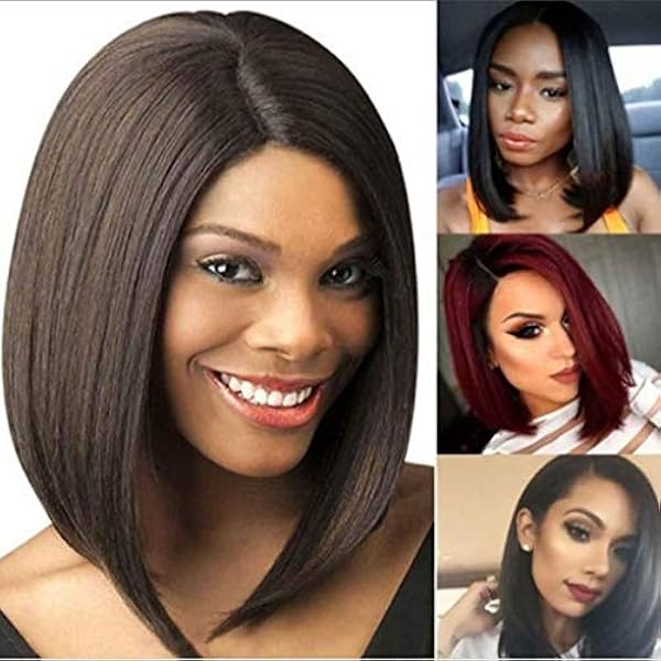 ヨーロッパとアメリカの女性の短いかつら スプリットウェーブ髪型wig偽のかつらの