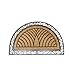 A1HC FIRST IMPRESSION Half Round Rubber and Coir Doormat | 30 x 48 Inch | Standard Double Doormat with Copper Finish | Large Size Doormat |Rubber Backed | Outdoor Mat | Durable and Long Lasting