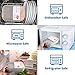 BusyMouth Bento Box,Ideal Bento lunch Box, Leakproof Lunch Containers with 3 Compartments, No BPAs,Made by Wheat Fiber Material, Microwave And Dishwasher Safe,12-Month Guarantee (White)