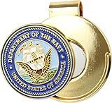 US Navy Cap Clip with Golf Ball Marker