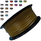 Melca 1.75 3D Printer Filament PLA 1kg +/- 0.03mm, Gold (#705335)