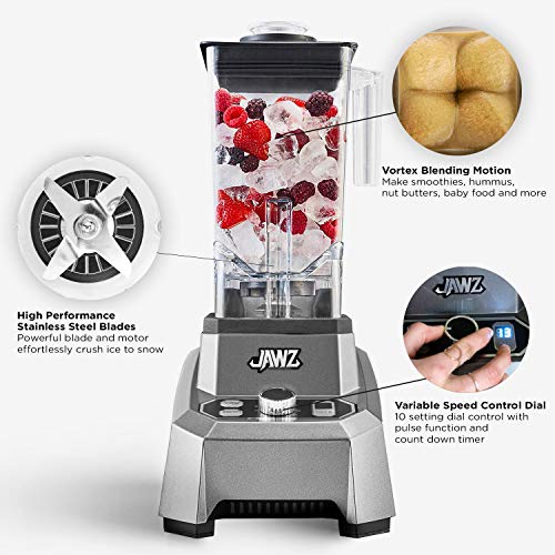 JAWZ High Performance Blender, 64 Oz Professional Grade Countertop