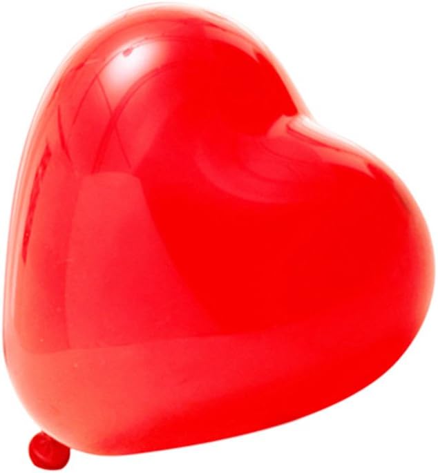 logei® Pack of 100 Balloon for Birthday Wedding decoration Latex Balloons heart shape, Red