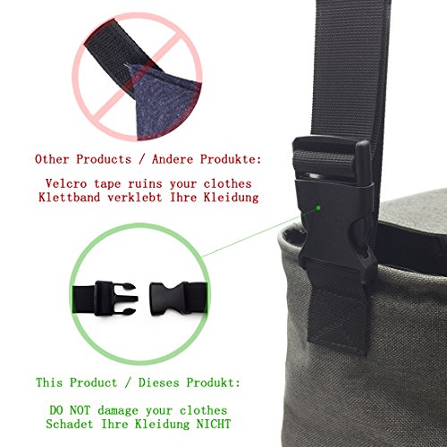 Stroller Organizer Bag with Zipper, Extra 5cm Capacity to Enlarge, Extra-Large Storage Space for iPhones, Toys, Diapers, Books, Drinking Bottles, Mobile Phones and other Baby Accessories, Waterproof