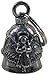 Guardian Bell Halo Religious Good Luck Bell w/Keyring & Black Velvet Gift Bag | Motorcycle Bell | Lead-Free Pewter | Made in USA