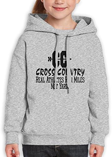 AZBABY Real Athletes Run Miles Not Yards Cross Country Unisex Teenage Long Sleeve Pullover Hoodie Sweatshirts