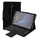 Galaxy Tab A 10.1 Case SM-T580/SM-T585 Keyboard Wireless Detachable Keyboard Magnetic Folio with Auto Sleep/Wake Multi-Angle Stand Slim Leather Protective Cover 2016 (Black)