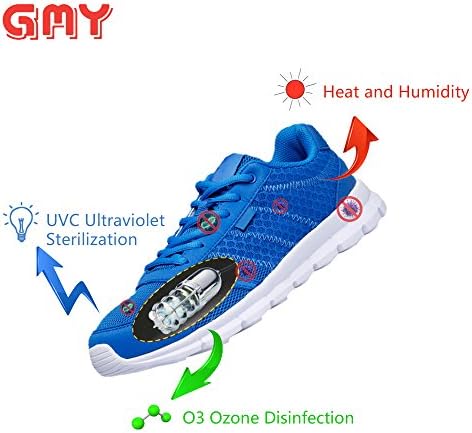 GMY Lighting Shoe Ultraviolet Medical Sterilizer Sanitizer Deodorizer Kills Fungi Dryer Lamp, Foot Healthy Shoes Cleaning (Silver)