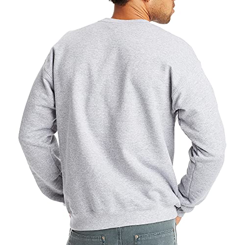 Hanes Men's EcoSmart Sweatshirt, Light Steel, Small in Oman