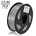 Dikale PLA 3D Printer Filament - 1KG(335m/1099ft) 1.75mm, Dimensional Accuracy +/- 0.02 mm, 1KG Spool 1.75 mm, Light Gray(Suitable for Ender 3 3D Printer etc) …